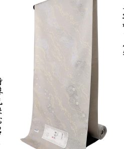 御召し 反物 -70- 砂色 道長取り 西陣御召 39.0cm巾 正絹 絹100%