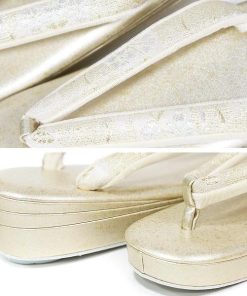 草履 礼装用 紗織 三枚芯 Ｍサイズ【金台 ゴールド/ 花　15185】 留袖 訪問着 フォーマル 結婚式 沙織 日本製