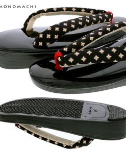 KIMONOMACHI 草履 レディース カジュアル草履 「ブラック　スターダイヤ」 草履単品 日本製 痛くなりにくい ウレタン草履 M・L・LLサイズ フリーサイズ  (メール便不可)